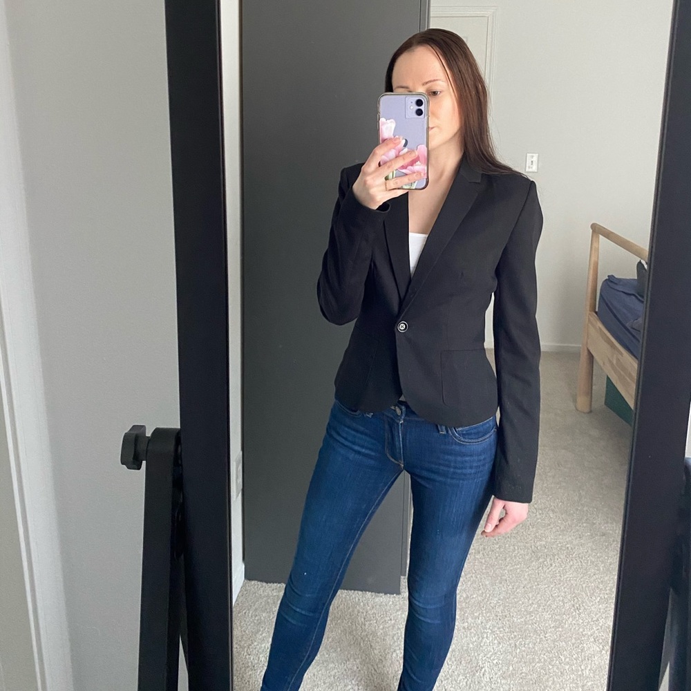 Black Classic Blazer for Women